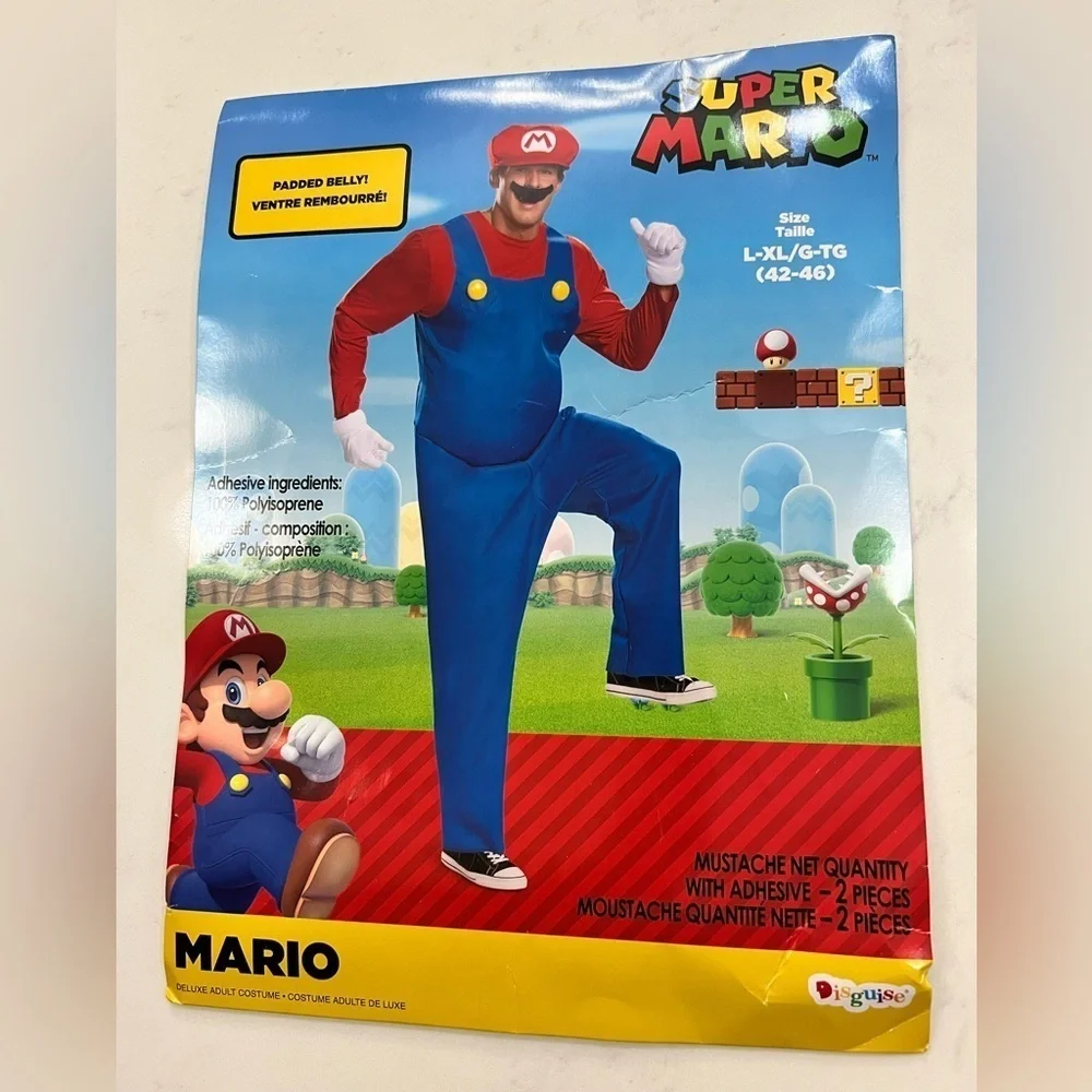 Disguise Super Mario Kids Costume - Blue and Red
